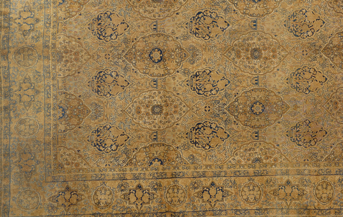 90072 Antique Persian Laver Kerman Rug Circa 1900