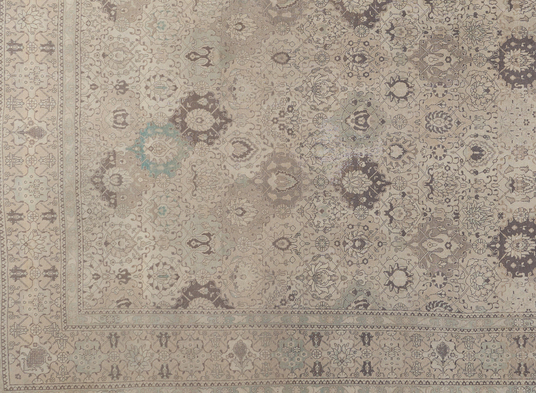 90076 Semi-Antique Persian Tabriz Circa 1950