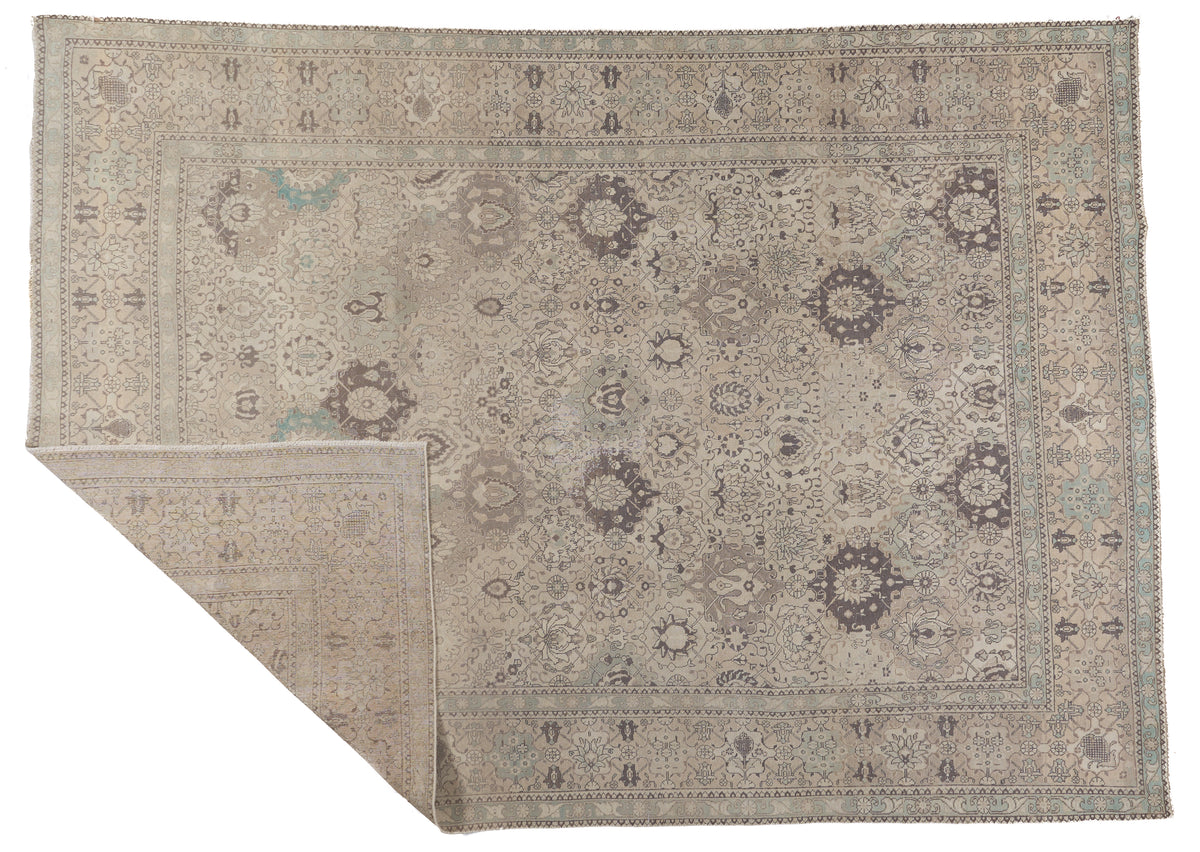 90076 Semi-Antique Persian Tabriz Circa 1950