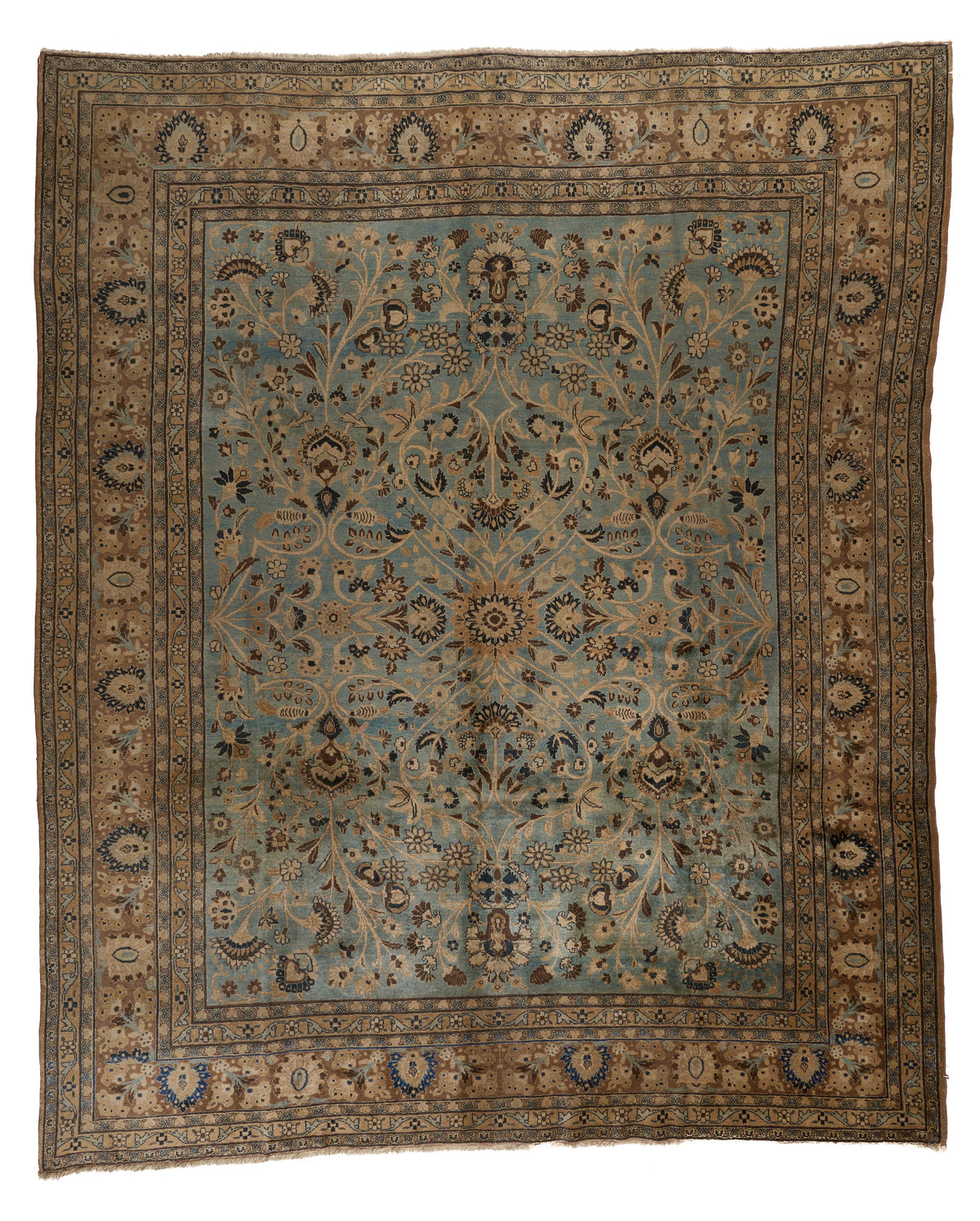 90080 Antique Late 19th Century Persian Tabriz Rug