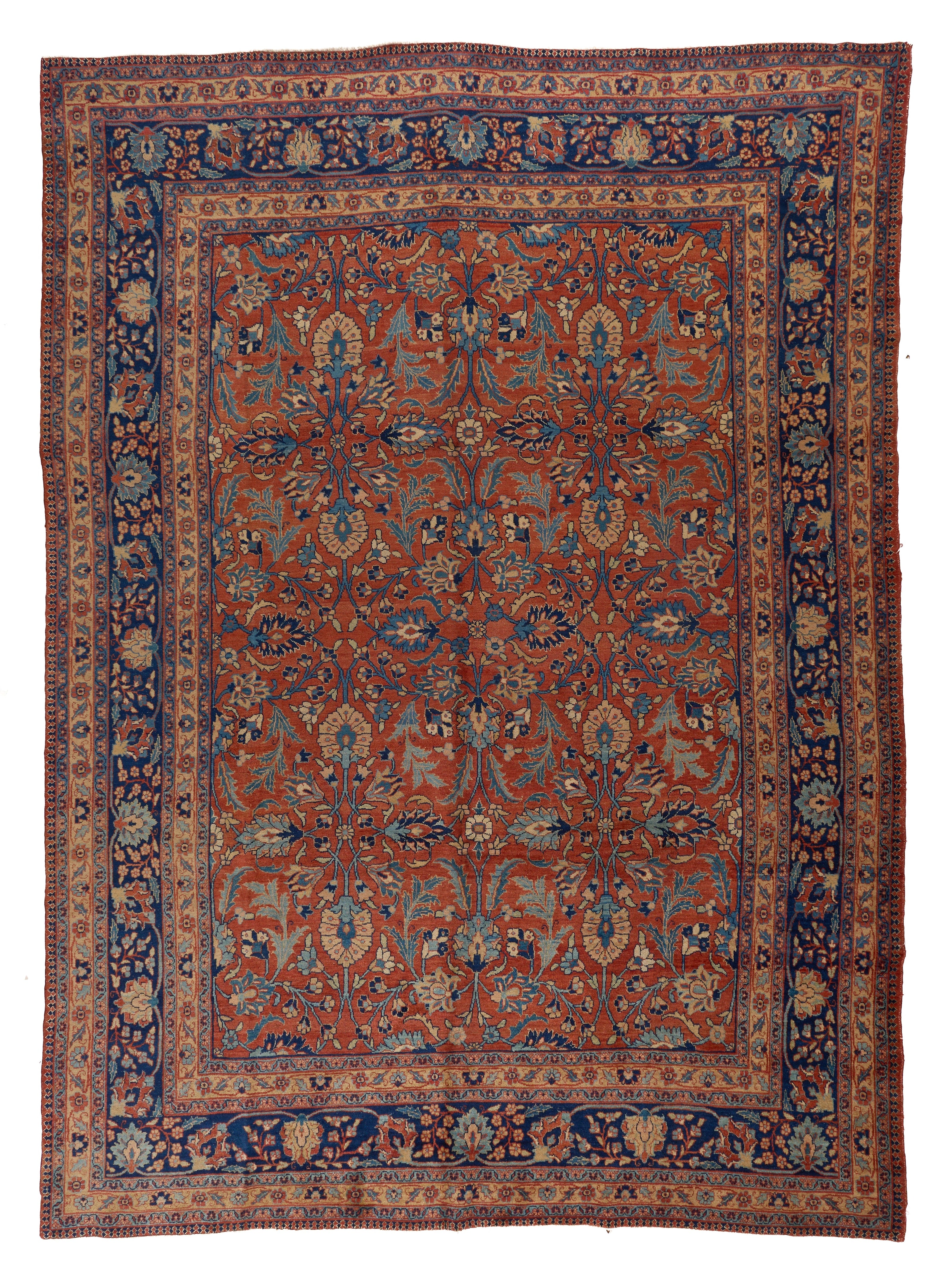 90082 Antique Late 19th Century Persian Tabriz Rug