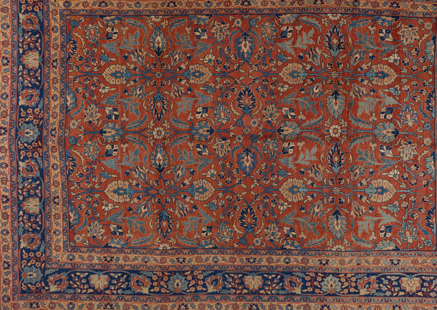 90082 Antique Late 19th Century Persian Tabriz Rug