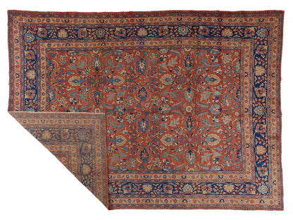 90082 Antique Late 19th Century Persian Tabriz Rug