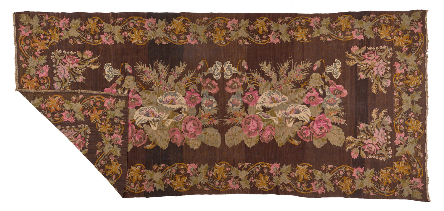 90090 Antique Karabagh Flat Weave Early 1900