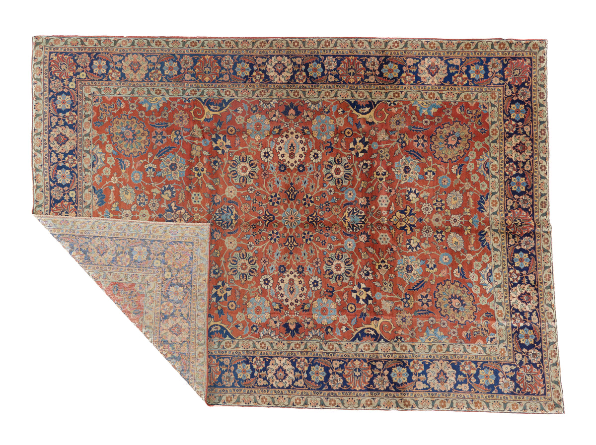 90124 Antique Persian Tabriz Rug Circa 1920