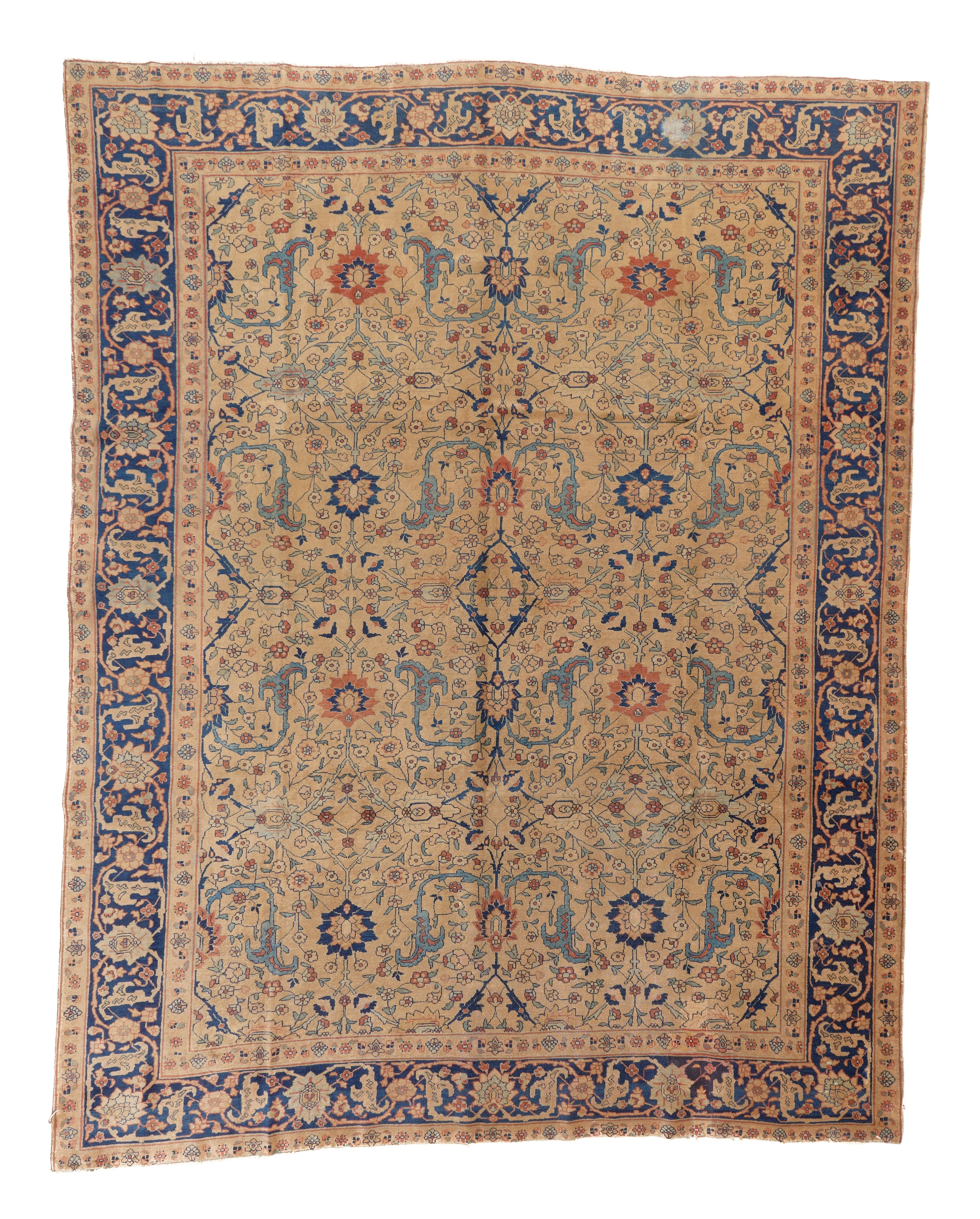 90126 Antique Persian Tabriz Rug Circa 1920