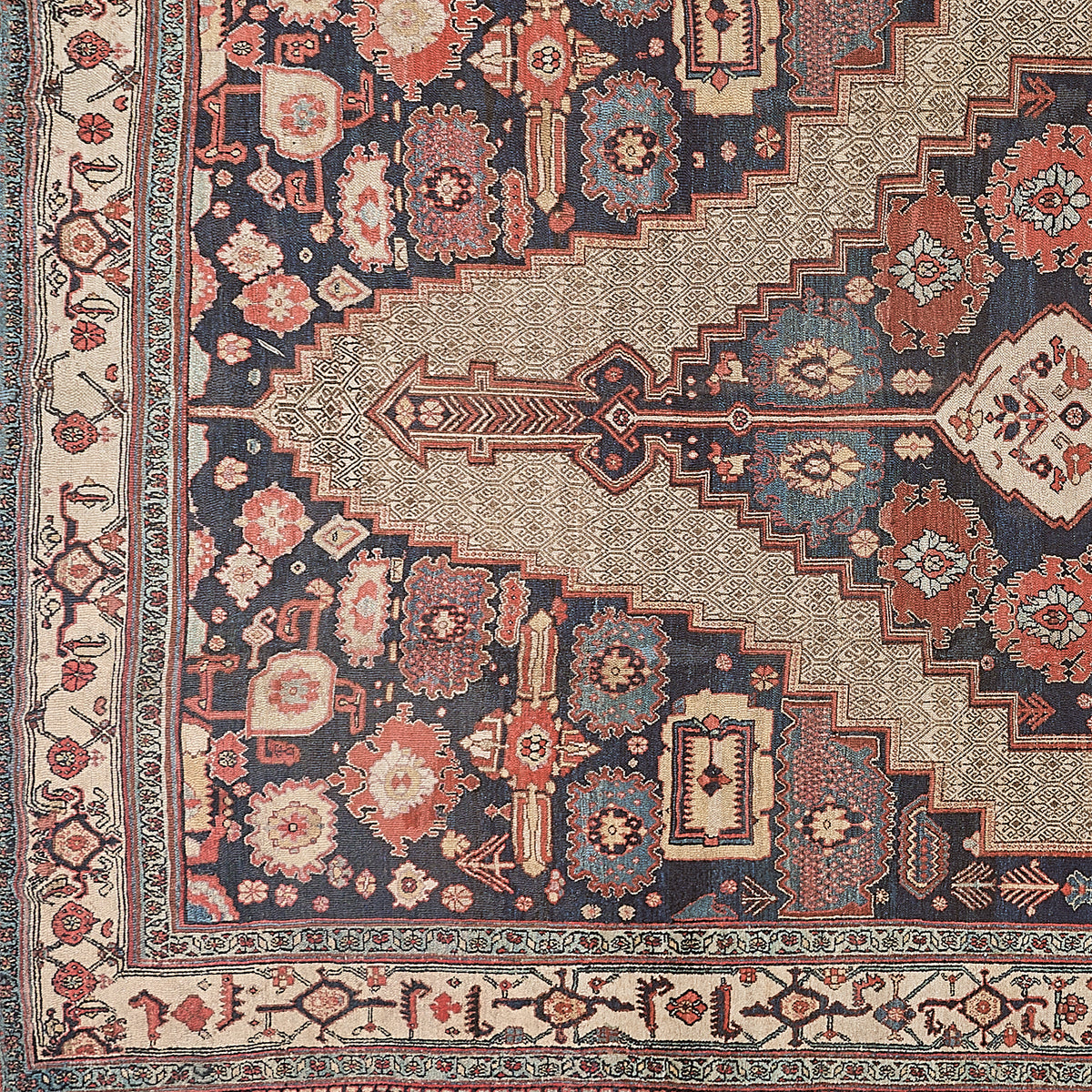90145 Antique Persian Bibikabad
