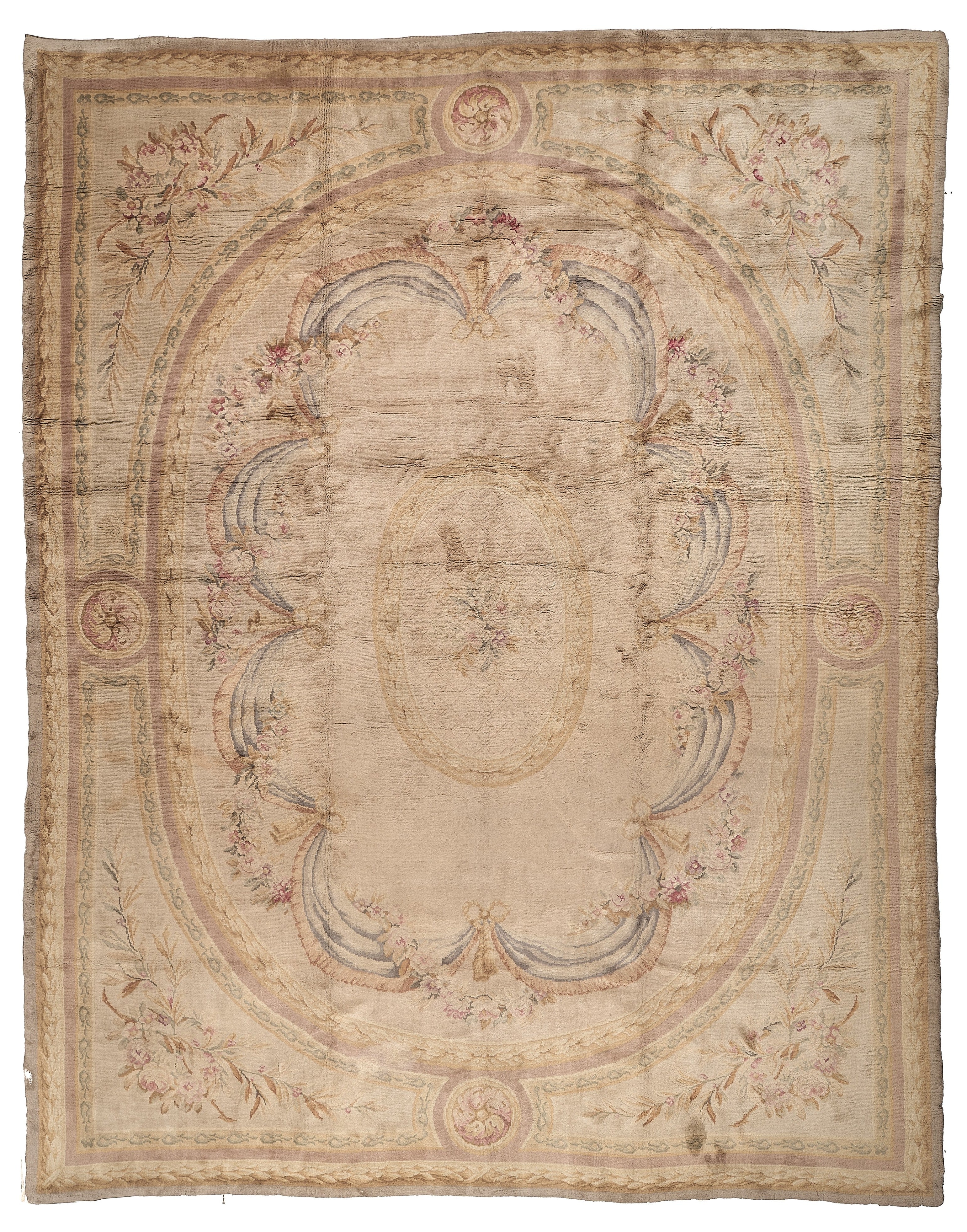 90158 Antique Savonnerie late 19th Century