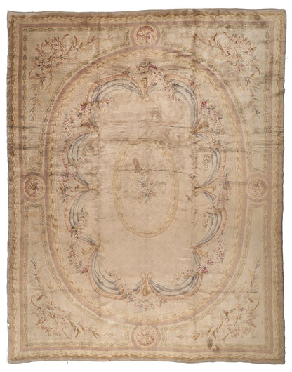 90158 Antique Savonnerie late 19th Century